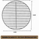 thumbnail image 2 of Charcoal Grate, Heavy Duty Replacement For Use With 18 Inch Weber Charcoal Grills, Offers Max Airflow And High Heat Resistance, 13.5 Inch Diameter, 2 of 5