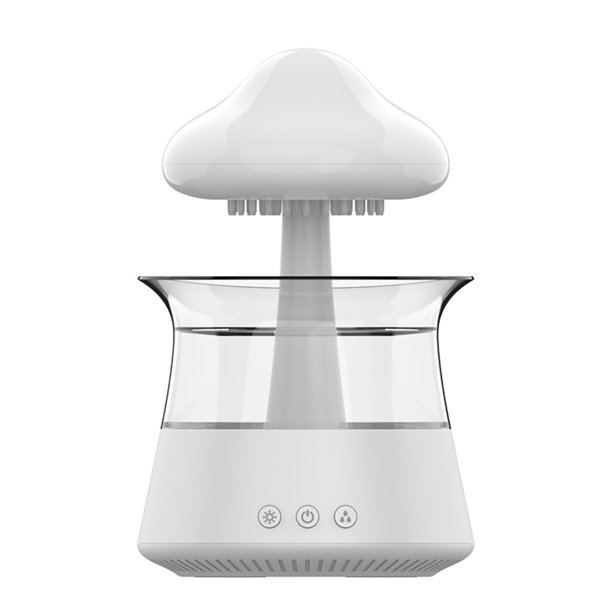 Moyic Waterfall Humidifier Water Drip, Rain Cloud Diffuser with 7 Colors LED Lights, Cloud