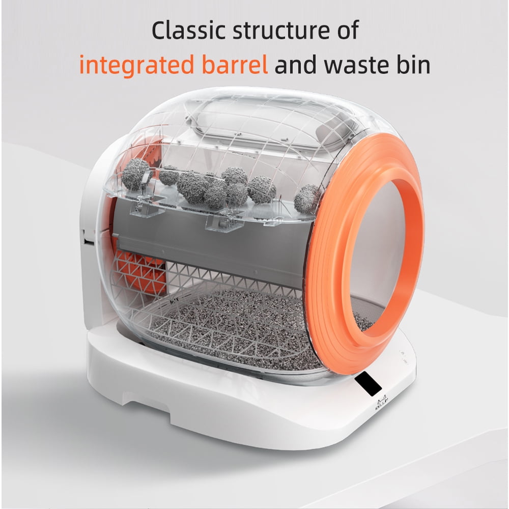 KKLLIM Self-Cleaning Smart Litter Box with Air Duct & Bags, 65L+9L Capacity, WiFi App Control, for Multi-Pet Households