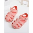 thumbnail image 5 of hirigin Kids Girls Boys Casual Sandals, Solid Color Hollow-Out Soft Sole Non-Slip Flat Shoes, 5 of 7