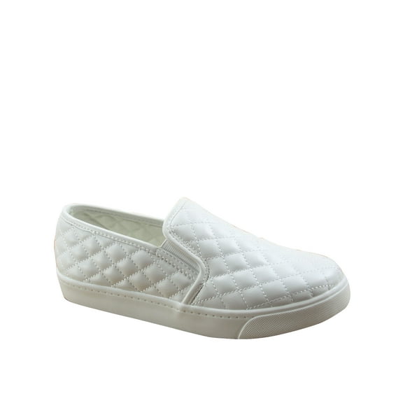 Alone Women's Flat Slip On Quilted Double Layer Foam Padded Cushion Sock Fashion Sneakers Shoes