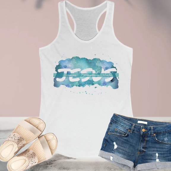 Women's Ideal Racerback Tank, Slim Fit Scoop Neck, Bible Verse Tank Top