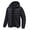 Black, variant on Muvtei Men's Puffer Jacket Hooded Windproof Full Zip Casual Coat Warm Water Resistant Jacket Lightweight Winter Outerwear Black-L