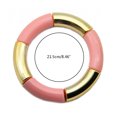 thumbnail image 3 of YIEMEEN Tube Bangle Bracelet Stretch Stacking Style Band Bracelet for Women Girl Jewelry, 3 of 20