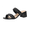 Black, variant on Onyx Chunky Heel Sandals for Women – Braided Slip On Block Heel Womens Dress Shoes, Wide Widths Available