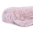 thumbnail image 2 of Chanasya 3-Piece Shaggy Throw Blanket Pillow Cover Set - Chic Fuzzy Faux Fur Sherpa Throw (50x65 Inches) 2 Throw Pillow Covers (18x18 Inches) for Bed Couch - Rosedust, 2 of 5