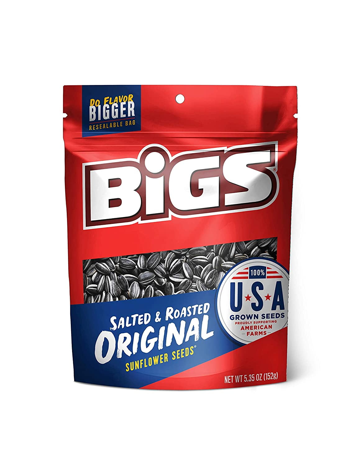BIGS Original Salted and Roasted Sunflower Seeds, 5.35Ounce Bags (Pack