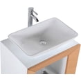 thumbnail image 4 of Maxi 30" Bathroom Vanity Set Natural Oak And Chrome Legs With Vessel Sink, 4 of 7
