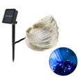 thumbnail image 3 of Luces de cadena solares Luces de tirarere led lámpara de decoración de lámpara de alambre de cobre impermeable para decoración de patio de árboles libre 50 LED azules Colco Luz de cadena de alambre de cobre, 3 of 7