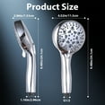 thumbnail image 3 of FEELSO Handheld Showerhead for Bathing 8 Spray Modes Stainless Steel High Pressure Shower Head, Chrome, 3 of 11