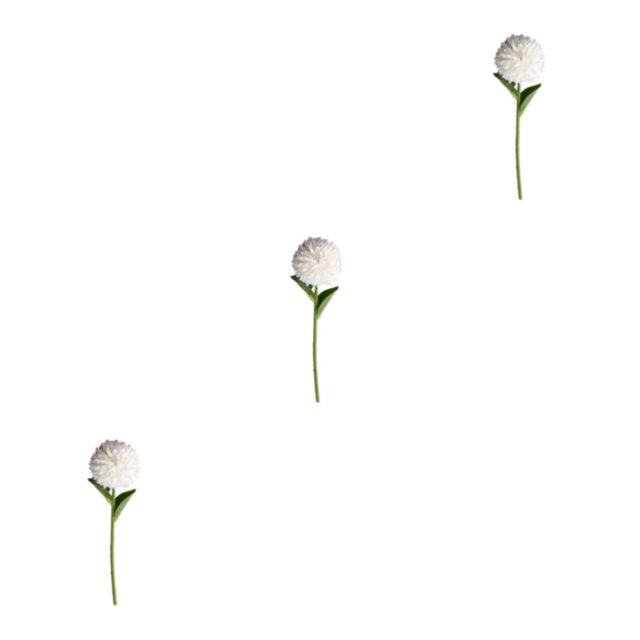 Baohd 1/2/3/5 10pack/lot Realistic Appearance Artificial Flower For Party Decor And Home Decor White 3PCS