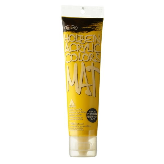 Holbein Mat Acrylic Color, 110ml, Deep Yellow