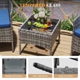thumbnail image 3 of UDPATIO Furniture Set 3 Pieces Patio Rattan Wicker Chairs,Patio Porch Outdoor Furniture Set with Chairs,NA, 3 of 9