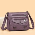 thumbnail image 3 of YUHAOTIN Large Purses for Women Heart Decor Crossbody Bag Solid Vintage Pu Leather Shoulder Bag Versatile Women Multi Pockets Purse with Buckle and Zipper Vintage Purse Storage Tote, 3 of 8