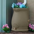 thumbnail image 4 of Good Ideas Rain Wizard 50 Gal Plastic Rain Barrel Urn, Sandstone (2 Pack), 4 of 9