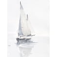 thumbnail image 2 of Harper, Ethan 19x24 White Modern Wood Framed Museum Art Print Titled - Misty Harbor II, 2 of 4