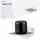 thumbnail image 2 of Soporte de altavoz Bluetooth con estante flotante BRAINWAVZ de 4 pulgadas, paquete de 2, 2 of 9