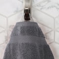 thumbnail image 6 of Superior Zero Twist Cotton Hand Towel Set of 6, Grey, 6 of 11