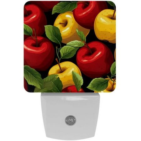 

Fruit LED Square Night Light - Modern and Stylish Plug-in Lamp for Bedside or Hallway - Energy Efficient and Soft Glow Indoor Lighting