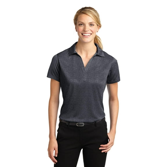 Sport-Tek Lst660 Ladies Heather Contender Polo