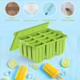 thumbnail image 2 of 2X Molde de Paletas de Silicona, Fabricante de Moldes de Paletas Congeladas para Helados de Paletas de Bricolaje, con Bolsas de Paletas de Palos de Paletas de 100 Piezas, 2 of 7