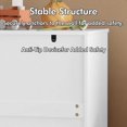 thumbnail image 3 of Tulib Coffee Bar Cabinet with Adjustable Shelf, 29.5" Sideboard Buffet Cabinet with Storage for Living Room, Dining Room, Kitchen, Home Office, Entryway, White, 3 of 10