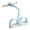 Blue, variant on Koiauber 6-Tube Pedal Puller Resistance Band with Handle Multifunction Elastic Yoga Sit-up Pull Rope Pedal Tensioner Exerciser Workout Equipment