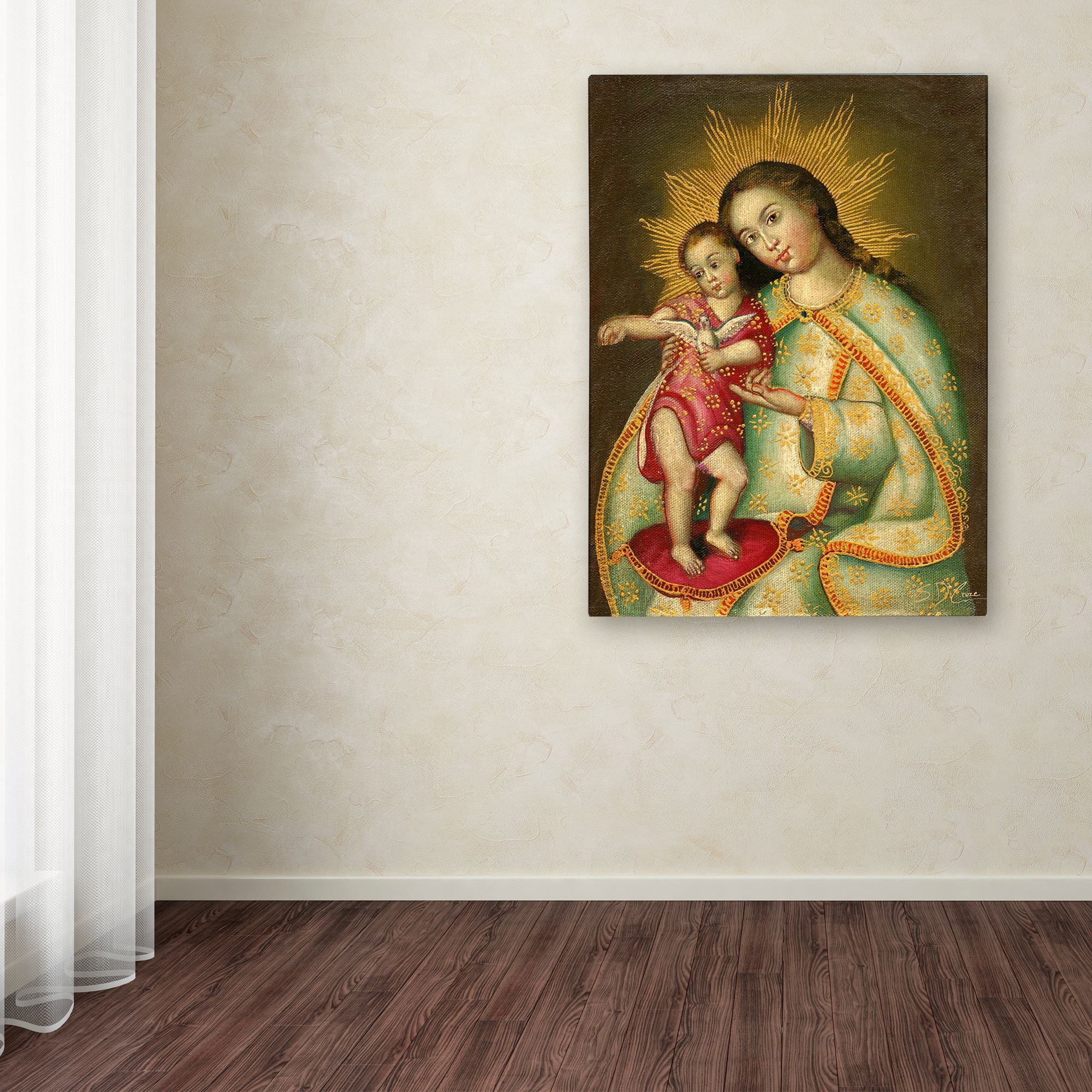 Trademark Fine Art "The Virgin and Son II" Canvas Art by Masters Fine Art