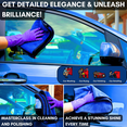 thumbnail image 7 of MAHD Microfiber Car Cleaning Cloth, 800 GSM, Lint-Free, Ultra-Absorbent, Double-Sided – Blue – Pack of 3 (20 × 30 in), 7 of 7