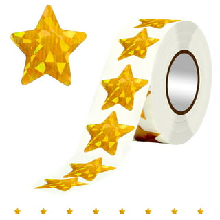 Presto-Stick Foil Star Stickers, 3/4, Gold, Pack of 175 - EU-82424, Eureka