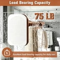 thumbnail image 3 of Mxdfafa Brown Heavy Duty Tension Curtain Rod, 43-122in No Drill Rustproof Carbon Steel Adjustable Rod for Bathroom, Closet, Balcony & Room Divider, 3 of 9