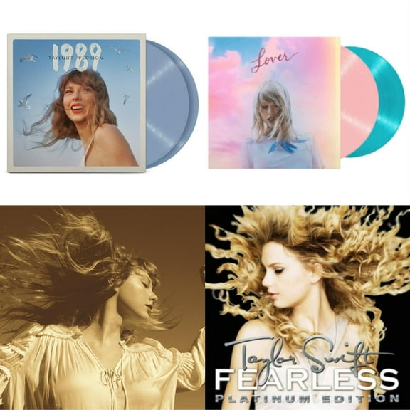 1989 (Taylor's Version) (2LP/Crystal Skies Blue Vinyl) & Lover & Fearless (Taylor's Version) (Gold Vinyl/3LP) & Fearless Platinum Edition