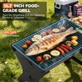 thumbnail image 5 of Coliware 3Pcs Portable Folding Charcoal Grill, Heavy Duty Multifunctional Campfire Grill with Carry Bag & Premium Grate for Camping, Fire Pit for Backpacking, Picnic, Patio, Backyard Outdoor Cooking, 5 of 13
