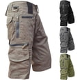 thumbnail image 2 of Lishi Relaxed Fit Cargo Shorts with Multiple Pockets - Perfect for Streetwear, 2 of 5