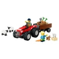 thumbnail image 3 of Set LEGO City Tractor Rojo con Remolque y Oveja Juguete 60461, 3 of 4