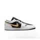 thumbnail image 4 of N I-K-E A i r-Jor-dan 1 Low Shoes White Metallic Gold Black 553558-172 Men's Sizes NEW, 4 of 6