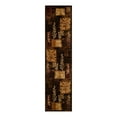 thumbnail image 2 of Unique Loom Cafe Collection Area Rug - Inizio (2' x 8' Runner Brown/Cream), 2 of 5