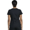 thumbnail image 5 of Dickies EDS Signature Medical Scrubs Top for Women V-Neck DK880, L, Black, 5 of 8