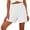 White(Womens Shorts), variant on ZHYou Summer Shorts for Women Lightweight Stretch Casual Comfy Shorts Pull On Mid Waisted Short with Pockets,Brown,Size L