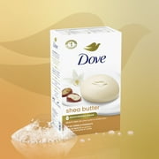 Dove Beauty Bar Womens Bath Soap Shea Butter, 3.75 oz 8 Bars