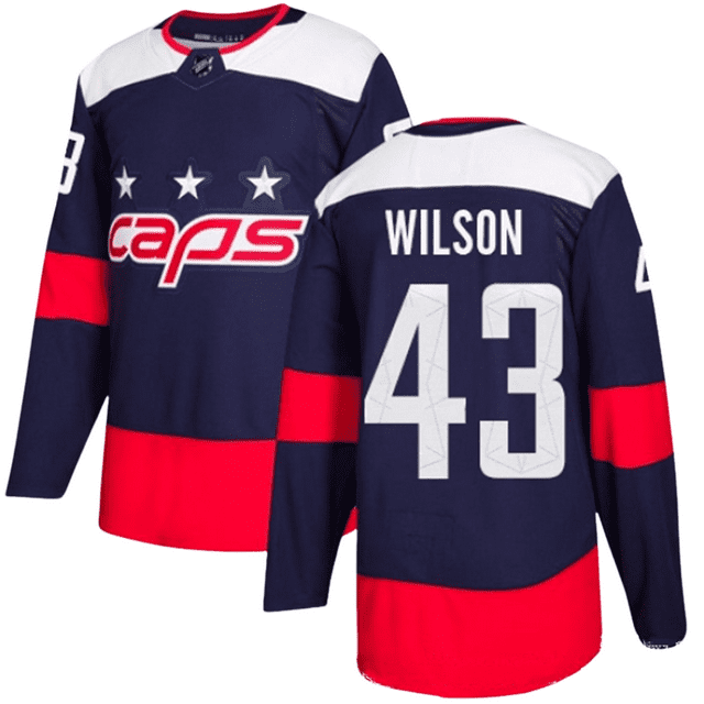 Capitals #70 Holtby #77 Oshe #92 Kuznetsov Chandail des Capitals