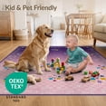 thumbnail image 4 of ODIKA 8'x10' Ultra-Soft Area Rug, Rainbow Unicorn Motif Princess Inspired Cheerful Multicolor Design None Washable, Bare feet friendly, Silk-Touch for Bedroom, Under Sectional, 4 of 7