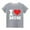 Gray#05, variant on Axiiglly Kids Clothes Cotton T-Shirts Casual Letter Printed Tops Boys Girls Crew Neck Tees Soft Short Sleeve Heart T Shirts Valentine's Day