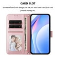 thumbnail image 3 of For Samsung Galaxy A25 5G Litter Panda Embossing Leather Phone Case with RFID Blocking Card Slot Wallet Magnetic Clasp Lanyard Flip Stand Case,Pink,For Galaxy A25 5G, 3 of 9