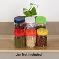 thumbnail image 6 of 16 Pcs Plastic Mason Jar Lids Regular Mouth Mason Canning Jars Lid Top Food Storage, 6 of 7