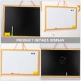 thumbnail image 2 of 1Pc Double sided Blackboard Whiteboard Wooden Chalkboard for Practical Writing, 2 of 9