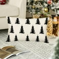 thumbnail image 5 of Merry Bright Christmas Tree Decor Pillow Covers 12x20 Inch Black and White Forest Pine Trees Xmas Throw Waist Pillow Covers Winter Decorations for Home Sofa Couch, Cotton Linen Cushion Cover, 5 of 6