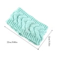 thumbnail image 4 of Bandeau d'Hiver pour Femmes Élastique Protège-Tête Chaud Épais Style pour Dames Couvre-Visage Cache-Oreilles Style Simple Accessoires pour Cheveux pour Femmes Vert Menthe, 4 of 8