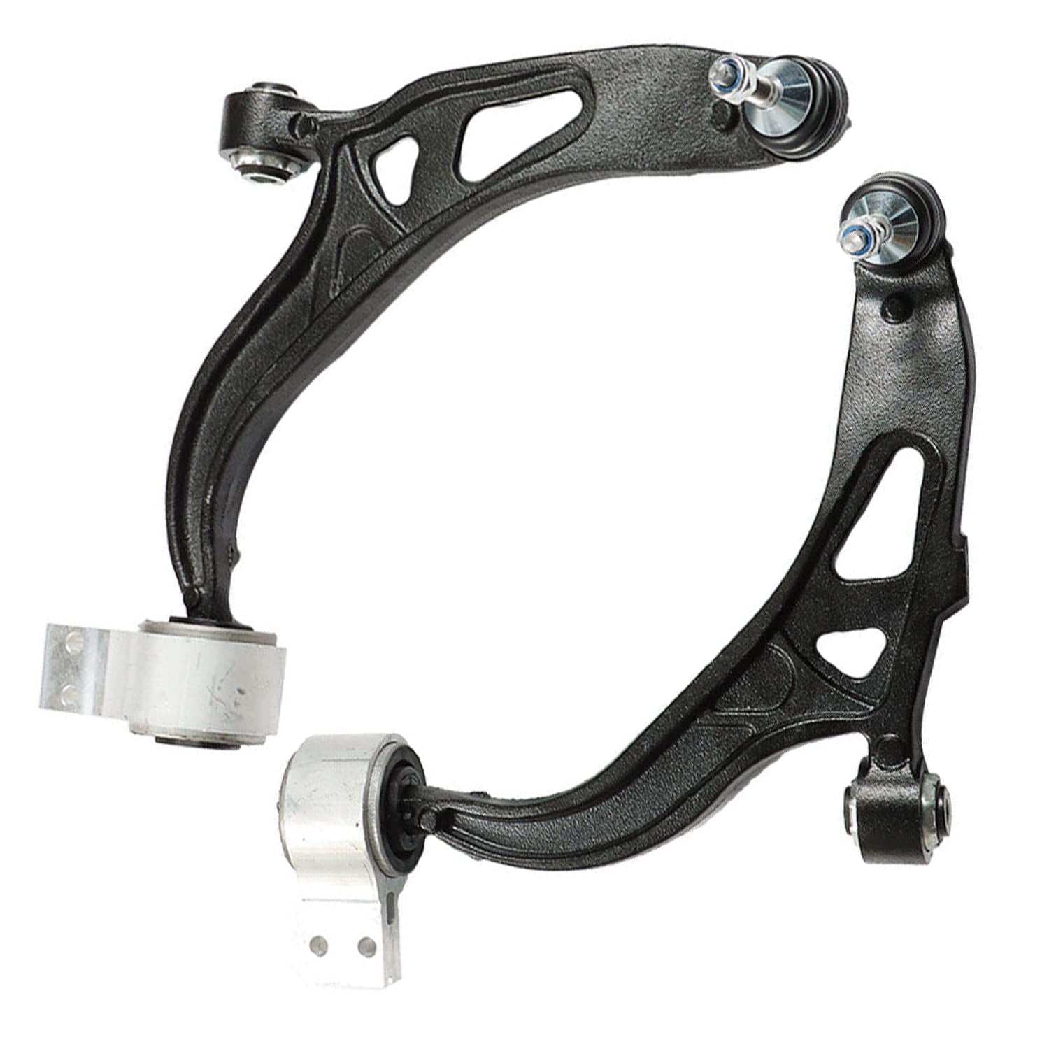 Detroit Axle - Front Control Arms Tie Rods Kit for Ford 2011-2018 Explore 2013-2018 Police Interceptor Utility, 2 Lower Control Arms with Ball Joint 4 Outer Inner Tie Rod Ends Replacement