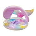 thumbnail image 3 of Flotador Inflable De Sirena Para Piscina, Ideal Para Vacaciones, Playa, Piscina Con Asiento Y Toldo. con asiento y capota, 3 of 8